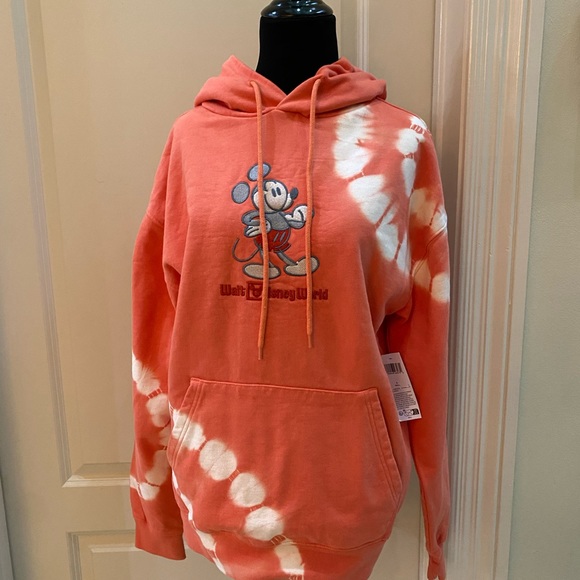 NWT Walt Disney World tie, dyed, hooded sweatshirt - Picture 2 of 9